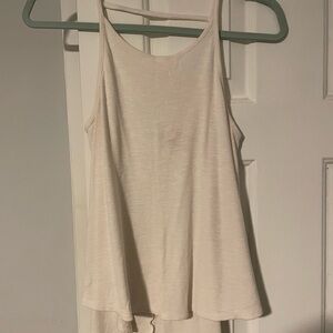 Soft Flowy Cream Tank Top